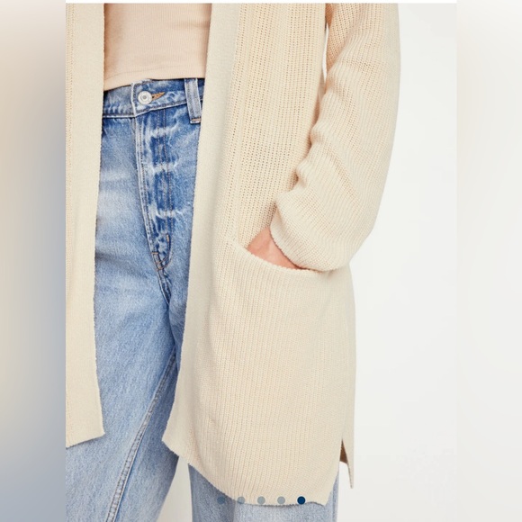 XXL Open-Front Longline Cardigan Sweater - Picture 2 of 9